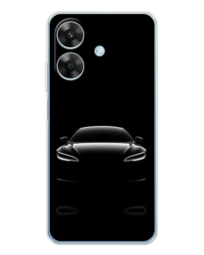 Чехол для Realme Note 60x с картинкой «Силуэт Tesla Night» Чехол для Realme Note 60x с картинкой «Силуэт Tesla Night»