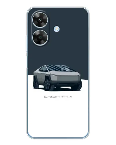 Чехол для Realme Note 60x с картинкой «Серебристый Cybertruck Tesla» Чехол для Realme Note 60x с картинкой «Серебристый Cybertruck Tesla»