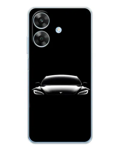 Чехол для Realme Note 60x с картинкой «Фары Tesla Night» Чехол для Realme Note 60x с картинкой «Фары Tesla Night»