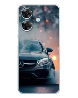 Чехол для Realme Note 60x с картинкой «Mercedes — ночной город»