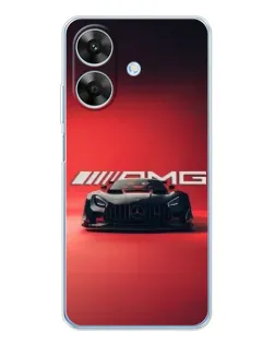 Чехол для Realme Note 60x с картинкой «Mercedes AMG — красная линия»