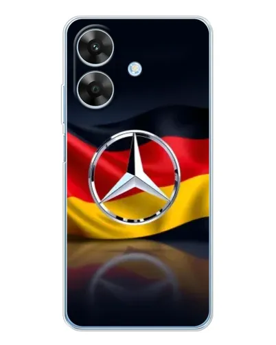 Чехол для Realme Note 60x с картинкой «Mercedes — флаг Германии» Чехол для Realme Note 60x с картинкой «Mercedes — флаг Германии»