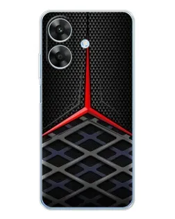 Чехол для Realme Note 60x с картинкой «Mercedes Carbon Grid»