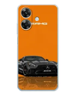 Чехол для Realme Note 60x с картинкой «Оранжевый Mercedes AMG»