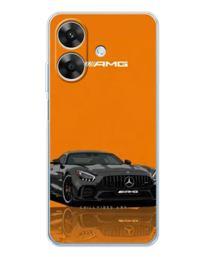 Чехол для Realme Note 60x с картинкой «Оранжевый Mercedes AMG» Чехол для Realme Note 60x с картинкой «Оранжевый Mercedes AMG»