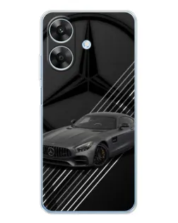 Чехол для Realme Note 60x с картинкой «Mercedes AMG — графика»