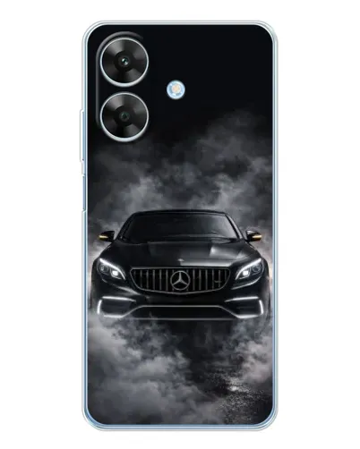 Чехол для Realme Note 60x с картинкой «Mercedes в дыму» Чехол для Realme Note 60x с картинкой «Mercedes в дыму»