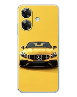 Чехол для Realme Note 60x с картинкой «Желтый Mercedes GT»