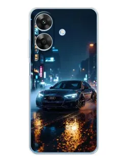 Чохол для Realme Note 60x з картинкою «Нічне місто та Audi»