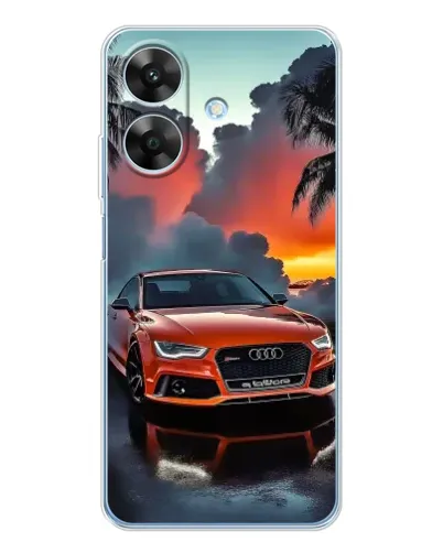 Чохол для Realme Note 60x з картинкою «Audi — захід сонця»