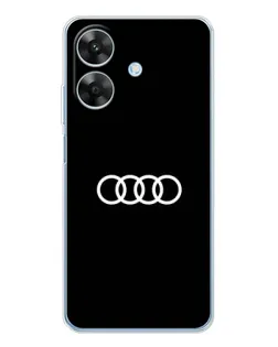 Чохол для Realme Note 60x з картинкою «Audi White Logo»