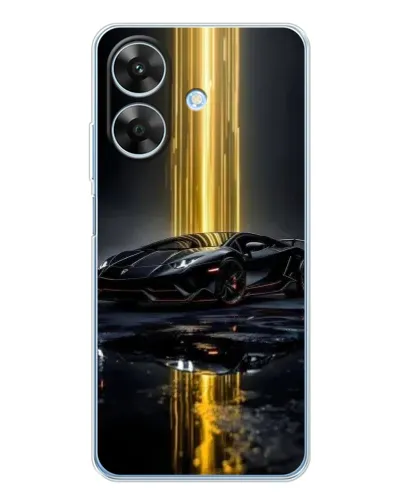 Чехол для Realme Note 60x с картинкой «Ночной Lamborghini драйв»