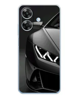 Чехол для Realme Note 60x с картинкой «Lamborghini фары детализация»