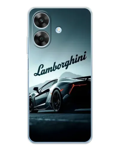 Чехол для Realme Note 60x с картинкой «Классическая надпись Lamborghini»