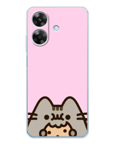 Чехол для Realme Note 60x с картинкой «Pusheen и печенье»