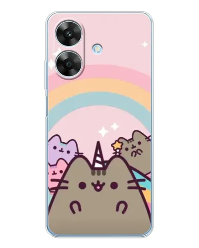 Чехол для Realme Note 60x с картинкой «Единорог Pusheen»