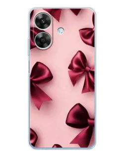Чехол для Realme Note 60x с картинкой «Бордовый атлас»