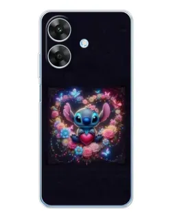 Чехол для Realme Note 60x с картинкой «Stitch в цветах» Чехол для Realme Note 60x с картинкой «Stitch в цветах»