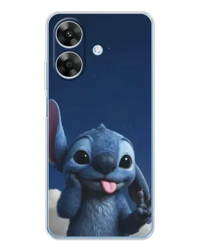 Чехол для Realme Note 60x с картинкой «Стич в облаках»
