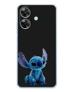 Чехол для Realme Note 60x с картинкой «Стич на черном» Чехол для Realme Note 60x с картинкой «Стич на черном»