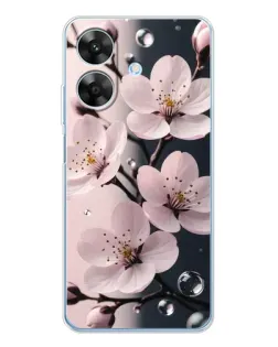 Чехол для Realme Note 60x с картинкой «Нежная сакура и капли» Чехол для Realme Note 60x с картинкой «Нежная сакура и капли»