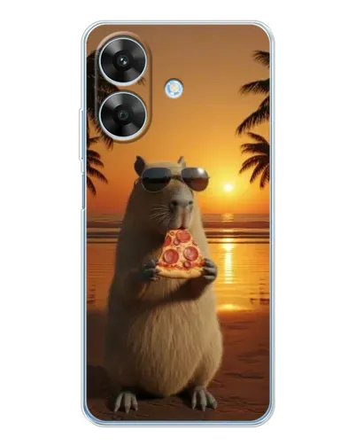 Чехол для Realme Note 60x с картинкой «Капибара с пиццей» Чехол для Realme Note 60x с картинкой «Капибара с пиццей»