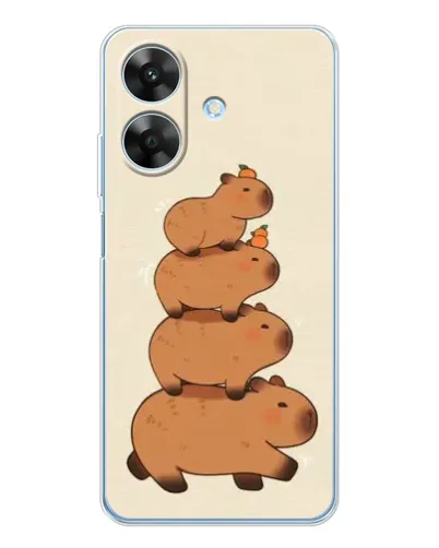 Чехол для Realme Note 60x с картинкой «Башня из капибар» Чехол для Realme Note 60x с картинкой «Башня из капибар»
