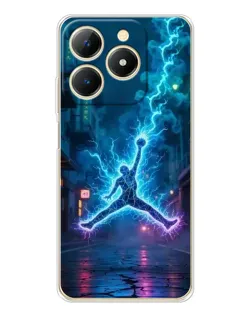 Чохол для Realme Note 70 з картинкою «Jordan Gold Jumpman»