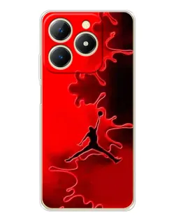 Чехол для Realme Note 70 с картинкой «Jordan Red Smoke»