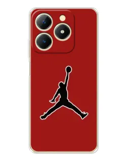 Чехол для Realme Note 70 с картинкой «Jordan Red Back»