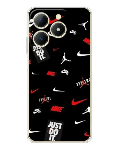 Чехол для Realme Note 70 с картинкой «Nike Mix Pattern»