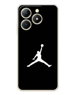 Чехол для Realme Note 70 с картинкой «Jordan Silhouette»