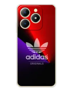 Чехол для Realme Note 70 с картинкой «Adidas Red Neon»