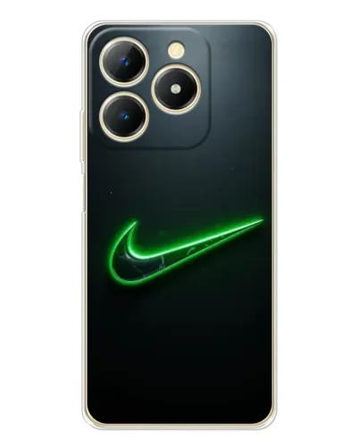 Чехол для Realme Note 70 с картинкой «Неоновый контур Nike» Чехол для Realme Note 70 с картинкой «Неоновый контур Nike»