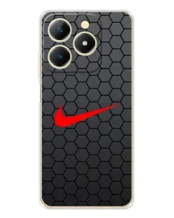 Чохол для Realme Note 70 з картинкою «Nike — карбонова сітка»