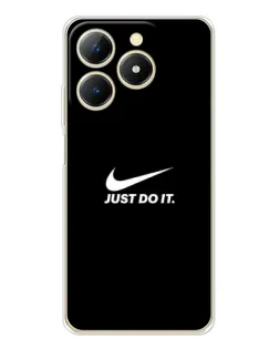 Чехол для Realme Note 70 с картинкой «Минимализм от Nike»