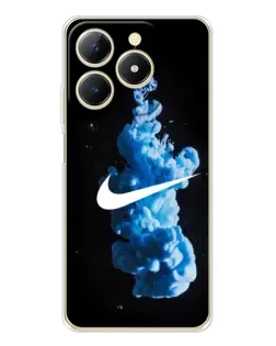 Чехол для Realme Note 70 с картинкой «Nike и синий дым»