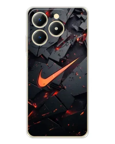 Чехол для Realme Note 70 с картинкой «Nike — эффект разломов» Чехол для Realme Note 70 с картинкой «Nike — эффект разломов»