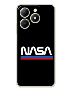 Чохол для Realme Note 70 з картинкою «NASA — класика Red Blue»