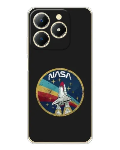 Чехол для Realme Note 70 с картинкой «NASA — эмблема миссии»