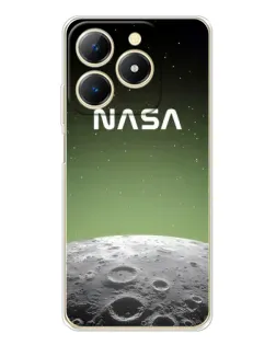 Чехол для Realme Note 70 с картинкой «NASA — лунный градиент»
