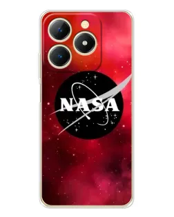 Чехол для Realme Note 70 с картинкой «NASA — красная туманность»