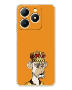 Чехол для Realme Note 70 с картинкой «Золотая обезьяна Bored Ape»