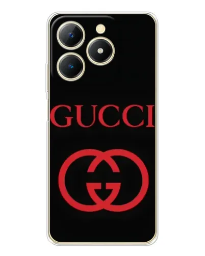 Чохол для Realme Note 70 з картинкою «Gucci — червоний логотип»