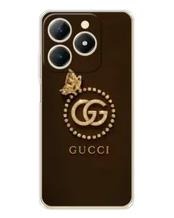 Чохол для Realme Note 70 з картинкою «Gucci — золотий метелик»