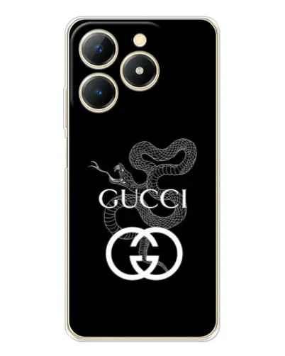 Чохол для Realme Note 70 з картинкою «Gucci — срібна змія»