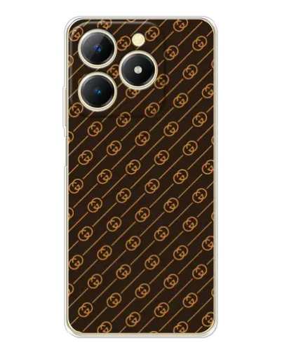 Чохол для Realme Note 70 з картинкою «Gucci — золоті діагоналі»