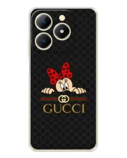 Чохол для Realme Note 70 з картинкою «Мінні Маус Gucci — чорний»