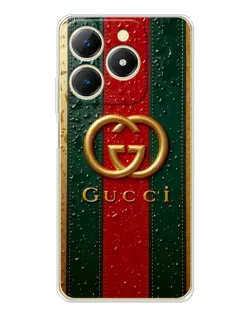 Чохол для Realme Note 70 з картинкою «Gucci — фірмова смуга та золото» Чохол для Realme Note 70 з картинкою «Gucci — фірмова смуга та золото»