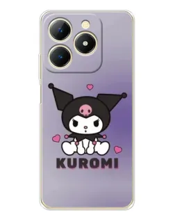 Чохол для Realme Note 70 з картинкою «Kuromi — фіолетовий арт»
